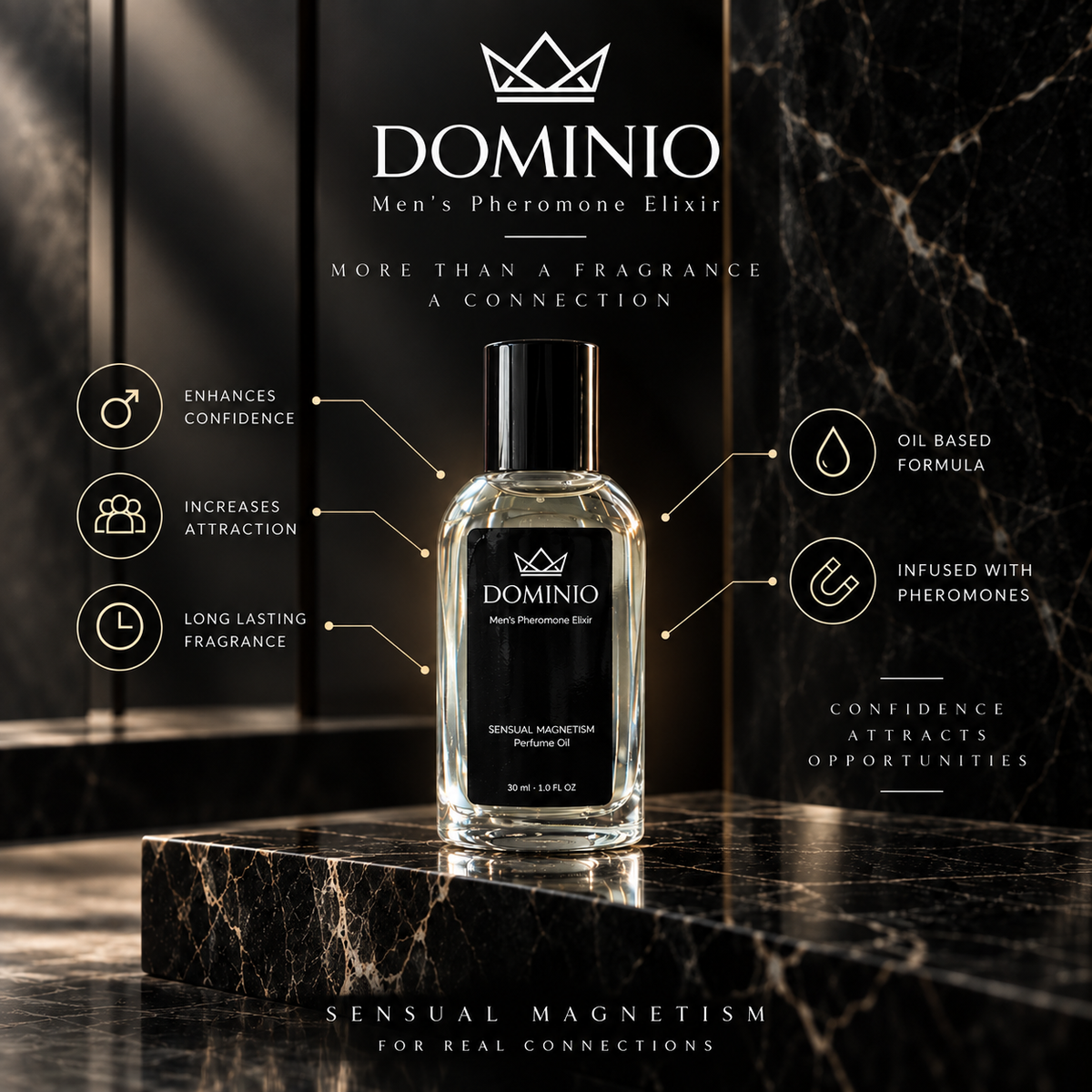 Dominio - Perfume con Feromonas Reales - 30ML